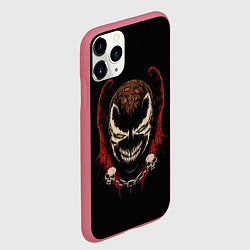 Чехол iPhone 11 Pro матовый Spawn профиль, цвет: 3D-малиновый — фото 2