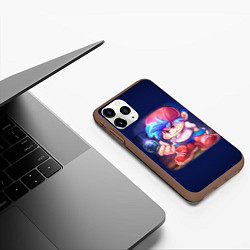 Чехол iPhone 11 Pro матовый Friday Night Funkin Бойфренд, цвет: 3D-коричневый — фото 2