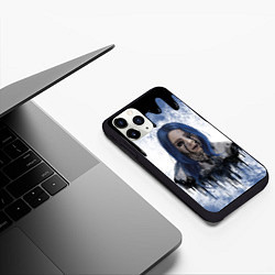 Чехол iPhone 11 Pro матовый BILLIE EILISH БИЛЛИ АЙЛИШ Z, цвет: 3D-черный — фото 2