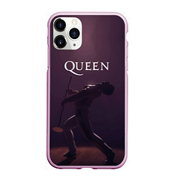 Чехол iPhone 11 Pro матовый Freddie Mercury Queen Z, цвет: 3D-розовый