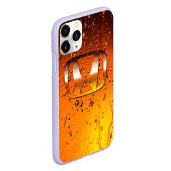 Чехол iPhone 11 Pro матовый Honda капли дождя, цвет: 3D-светло-сиреневый — фото 2