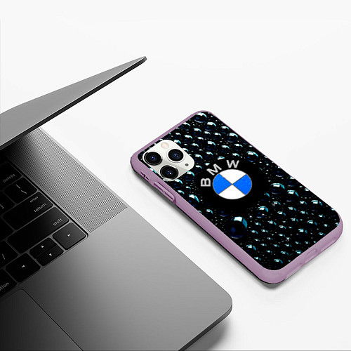 Чехол iPhone 11 Pro матовый BMW Collection Storm / 3D-Сиреневый – фото 3