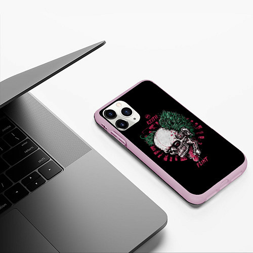 Чехол iPhone 11 Pro матовый Keith Flint / 3D-Розовый – фото 3