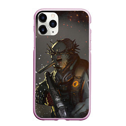 Чехол iPhone 11 Pro матовый CHRIS FEHN SLIPKNOT СЛИПКНОТ Z, цвет: 3D-розовый