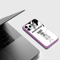 Чехол iPhone 11 Pro матовый Radiohead Радиохед Z, цвет: 3D-фиолетовый — фото 2