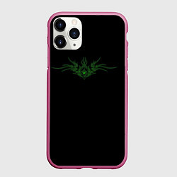 Чехол iPhone 11 Pro матовый Зов, цвет: 3D-малиновый