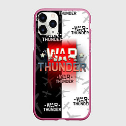 Чехол iPhone 11 Pro матовый WAR THUNDER ВАР ТАНДЕР, цвет: 3D-малиновый