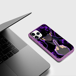 Чехол iPhone 11 Pro матовый Сон Джин-Ву: Отвали!, цвет: 3D-фиолетовый — фото 2
