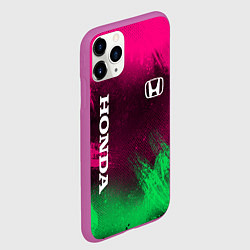 Чехол iPhone 11 Pro матовый NEON HONDA НЕОН ХОНДА, цвет: 3D-фиолетовый — фото 2