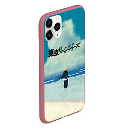 Чехол iPhone 11 Pro матовый МАЙКИ В ОДИНОЧЕСТВЕ, цвет: 3D-малиновый — фото 2