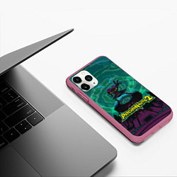 Чехол iPhone 11 Pro матовый PsychoNauts 2 Рас, цвет: 3D-малиновый — фото 2