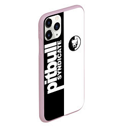 Чехол iPhone 11 Pro матовый PITBULL SYNDICATE ПИТБУЛЬ, цвет: 3D-розовый — фото 2