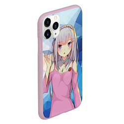 Чехол iPhone 11 Pro матовый Emilia&Rem, цвет: 3D-розовый — фото 2