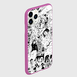 Чехол iPhone 11 Pro матовый Семь смертных грехов, манга, цвет: 3D-фиолетовый — фото 2