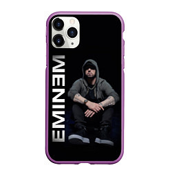 Чехол iPhone 11 Pro матовый EMINEM, цвет: 3D-фиолетовый