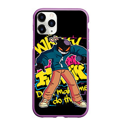 Чехол iPhone 11 Pro матовый Whitty, Friday Night Funkin, цвет: 3D-фиолетовый