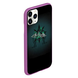 Чехол iPhone 11 Pro матовый Hydra dominatus, цвет: 3D-фиолетовый — фото 2