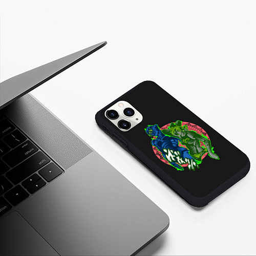 Чехол iPhone 11 Pro матовый Stone Ocean JoJo / 3D-Черный – фото 3