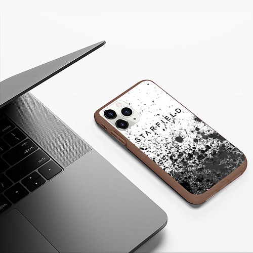 Чехол iPhone 11 Pro матовый Starfield - Powder / 3D-Коричневый – фото 3