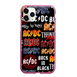 Чехол iPhone 11 Pro матовый AC DC LOGOBOMBING