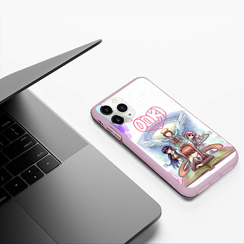 Чехол iPhone 11 Pro матовый Doki Doki Доки Доки Z / 3D-Розовый – фото 3