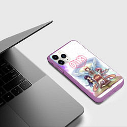 Чехол iPhone 11 Pro матовый Doki Doki Доки Доки Z, цвет: 3D-фиолетовый — фото 2