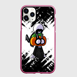 Чехол iPhone 11 Pro матовый Скид и Памп FNF, цвет: 3D-малиновый