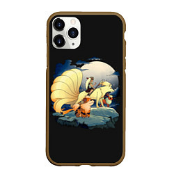 Чехол iPhone 11 Pro матовый Принцесса Мононоке х Покемоны, цвет: 3D-коричневый