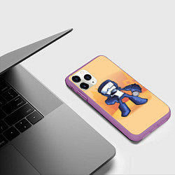 Чехол iPhone 11 Pro матовый Friday Night Funkin Танкист, цвет: 3D-фиолетовый — фото 2