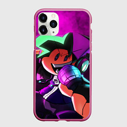 Чехол iPhone 11 Pro матовый Бойфренд Boyfriend FNF, цвет: 3D-малиновый