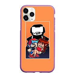 Чехол iPhone 11 Pro матовый Boyfriend, Girlfriend, Tankman, цвет: 3D-фиолетовый