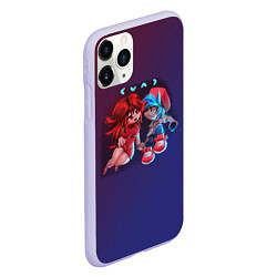 Чехол iPhone 11 Pro матовый Boyfriend and Girlfriend FNF, цвет: 3D-светло-сиреневый — фото 2