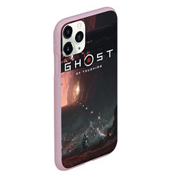 Чехол iPhone 11 Pro матовый Samurai Ghost of Tsushima Z, цвет: 3D-розовый — фото 2