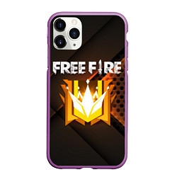 Чехол iPhone 11 Pro матовый FREE FIRE GRAND MASTER, цвет: 3D-фиолетовый