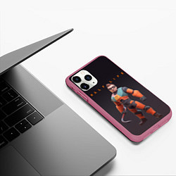 Чехол iPhone 11 Pro матовый FREEMAN ФРИМАН HALF LIFE Z, цвет: 3D-малиновый — фото 2