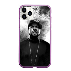 Чехол iPhone 11 Pro матовый Ice Cube Айс Куб Z, цвет: 3D-фиолетовый