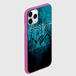 Чехол iPhone 11 Pro матовый ЭХО СУДНОГО ДНЯ - Ария, цвет: 3D-фиолетовый — фото 2