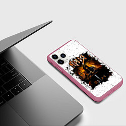Чехол iPhone 11 Pro матовый Ария ПАЛАЧ, цвет: 3D-малиновый — фото 2