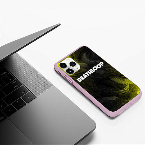 Чехол iPhone 11 Pro матовый Deathloop - Hyperbeast / 3D-Розовый – фото 3