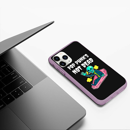 Чехол iPhone 11 Pro матовый Фанат Поп Панка / 3D-Сиреневый – фото 3
