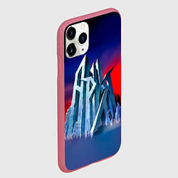 Чехол iPhone 11 Pro матовый Ария - Мания величия, цвет: 3D-малиновый — фото 2