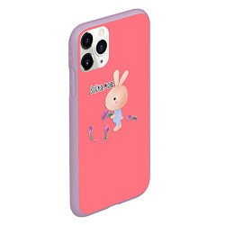 Чехол iPhone 11 Pro матовый Зайка моя, цвет: 3D-сиреневый — фото 2