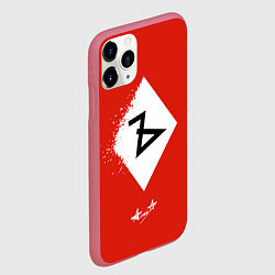 Чехол iPhone 11 Pro матовый Алиса Ъ «Твёрдый знак», цвет: 3D-малиновый — фото 2