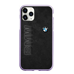 Чехол iPhone 11 Pro матовый BMW LOGO AND INSCRIPTION, цвет: 3D-светло-сиреневый