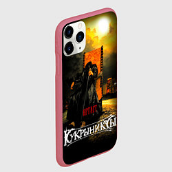 Чехол iPhone 11 Pro матовый Кукрыниксы - Артист, цвет: 3D-малиновый — фото 2