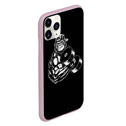 Чехол iPhone 11 Pro матовый Ironmonkey, цвет: 3D-розовый — фото 2