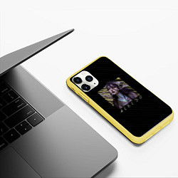Чехол iPhone 11 Pro матовый Альбедо Overlord, цвет: 3D-желтый — фото 2