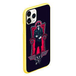 Чехол iPhone 11 Pro матовый King Lemmy, цвет: 3D-желтый — фото 2