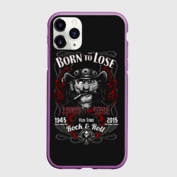 Чехол iPhone 11 Pro матовый Старичок Лемми, цвет: 3D-фиолетовый