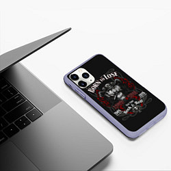 Чехол iPhone 11 Pro матовый Старичок Лемми, цвет: 3D-светло-сиреневый — фото 2